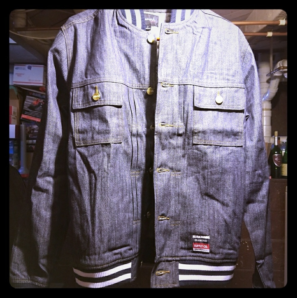 Diamond supply denim jacket